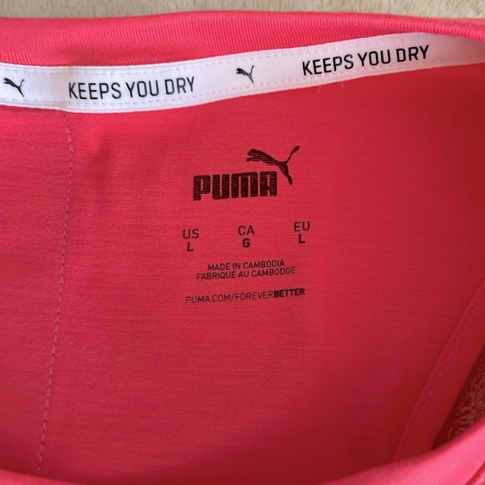 Puma Invert Crop Active Tank Top - Size L - Picture 5 of 11
